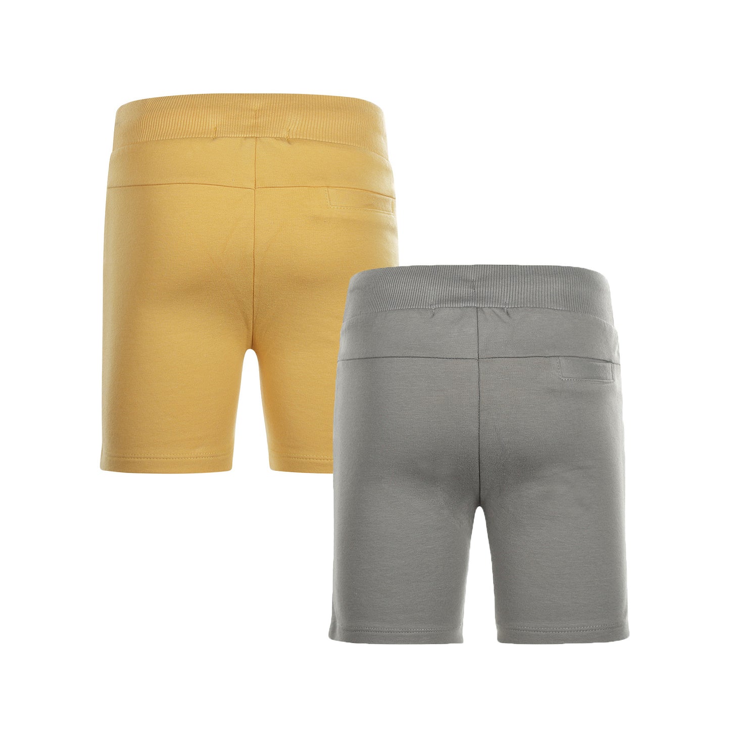 男の子 ハーフパンツ2枚セット コットンスウェットパンツ イエロー グレー 保育園 小学校 80cm 90cm 100cm 110cm 120cm 130cm 140cm