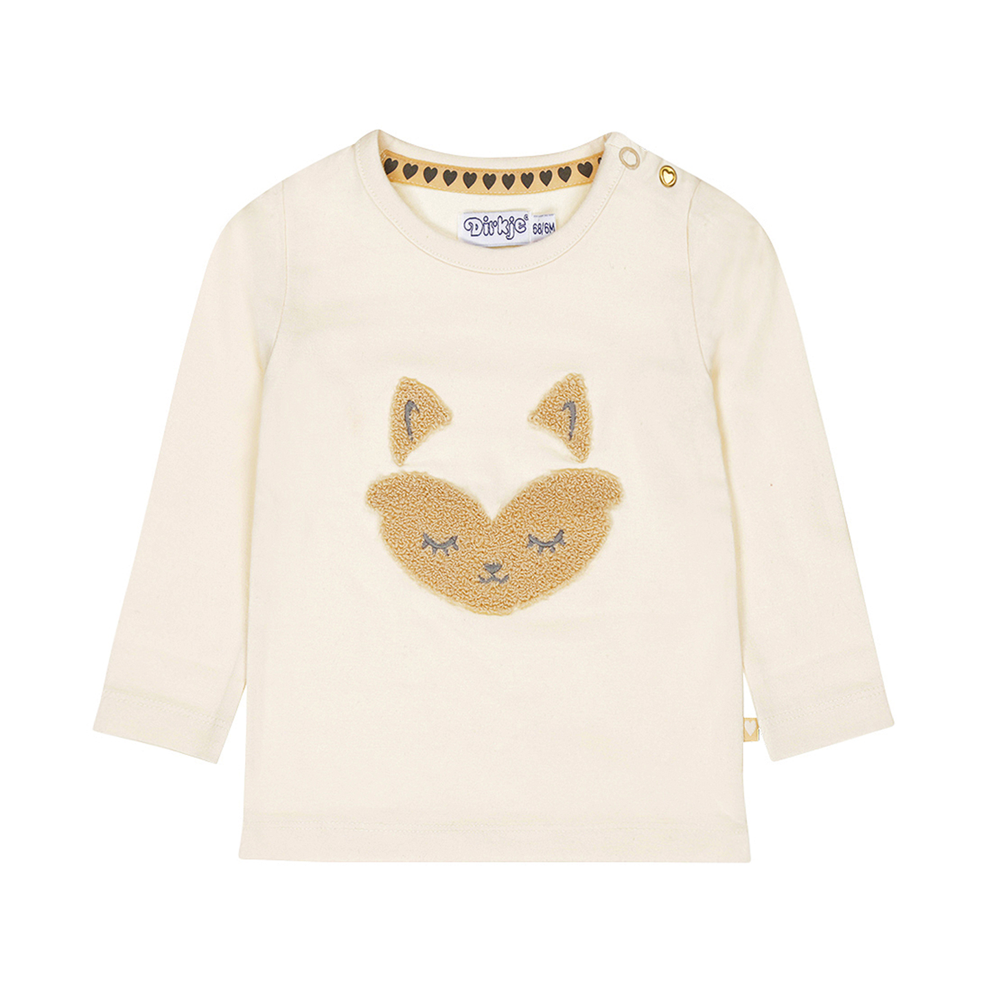 ベビー キッズ 長袖Tシャツ ロンT 狐 キツネ セットアップ 女の子 サガラ 刺繍 入園準備 保育園 幼稚園 ベビー 女の子 90 ワンピース