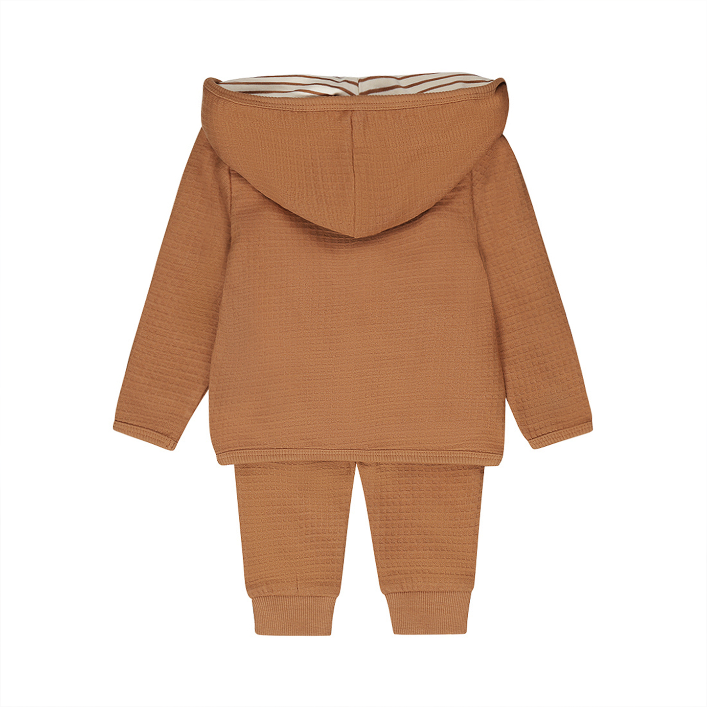 ベビー 男の子 セットアップ パーカー プリントボーダーロンT ワッフルズボン 3点セット 飛行船プリント 登園着 入園式 入園準備 保育園 幼稚園 90