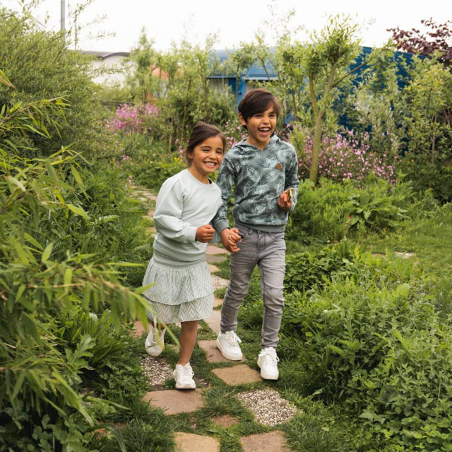 ガールズ スコート Skort (Faded green)