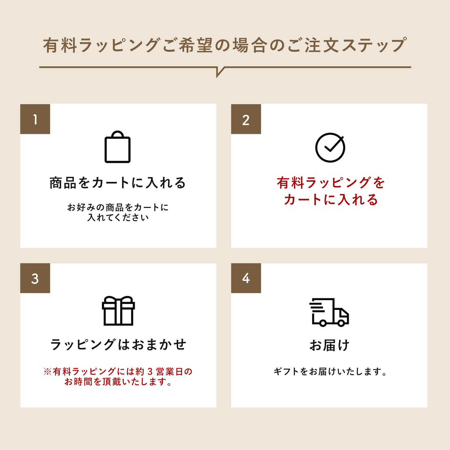 クーハン専用ギフトバッグ ラッピング サービス