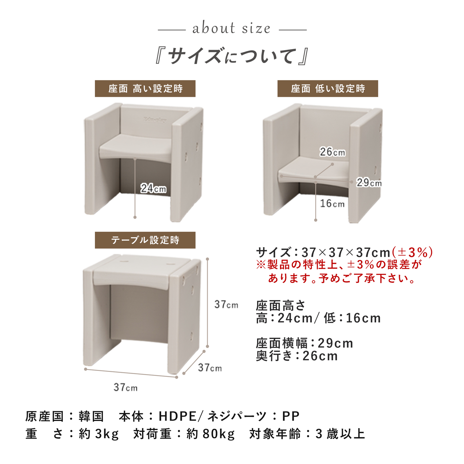 Edu・play ベビーチェア 3WAY マルチキューブチェアー2個購入で2個目が