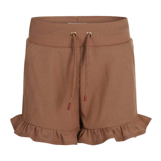 キッズ 女の子 ショートパンツ Shorts (Faded brown)