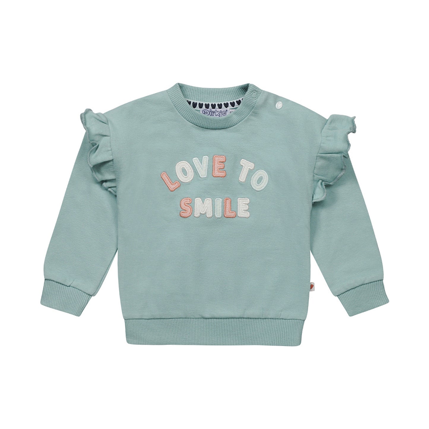 ベビーガールズ スウェット Sweater ls (Smokey aqua)