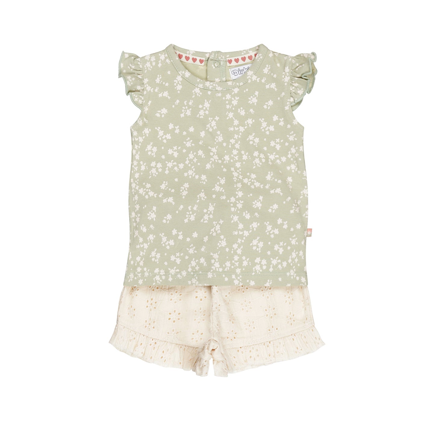 ベビー服セット 2 pce babysuit ss (Dusty green)