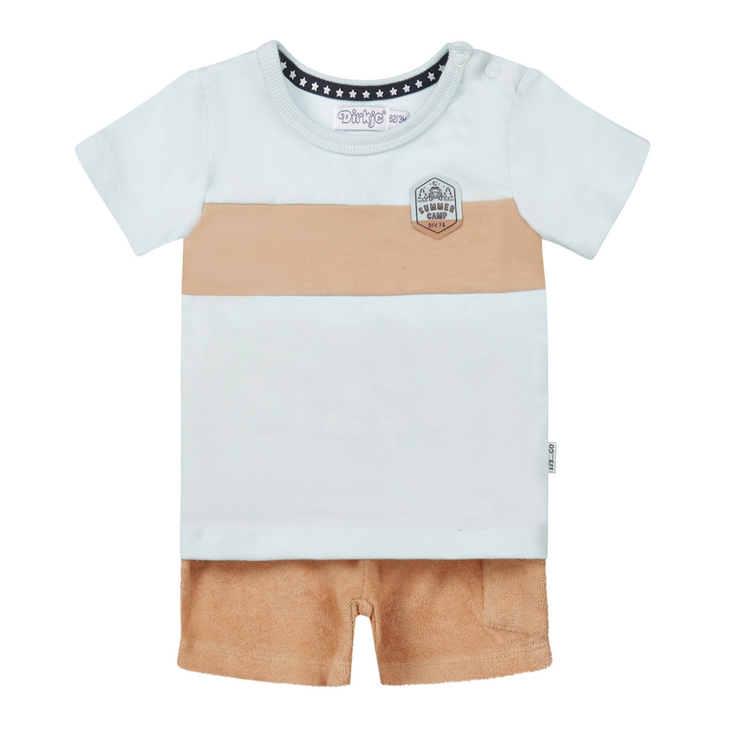 ベビー服セット 2 pce babysuit ss (Light blue)