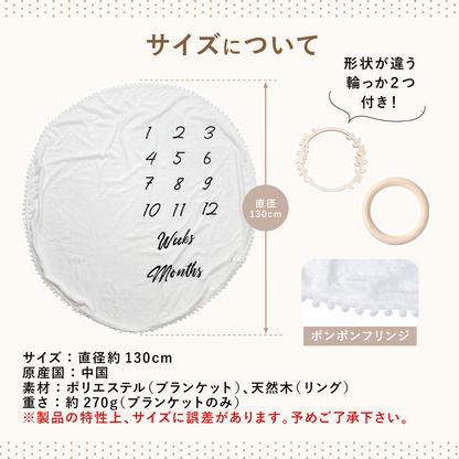 マンスリー　ウィークリー　フォトブランケット-ギフトBOX入り-