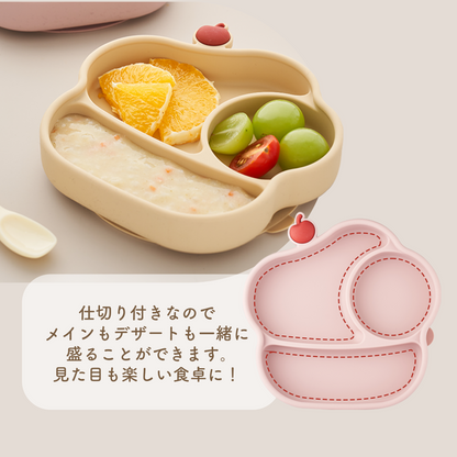 ケーキデザイン 離乳食用シリコンプレート＆ボウル