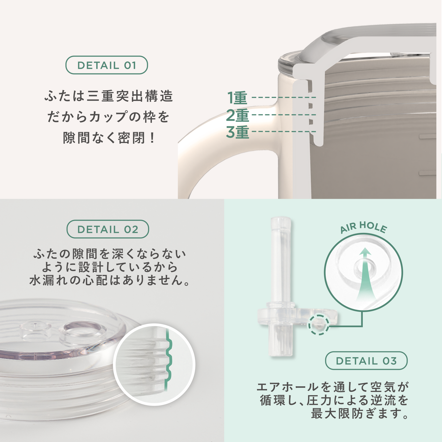 DONO&DONO シリコンマグ専用　ストローアダプターセット