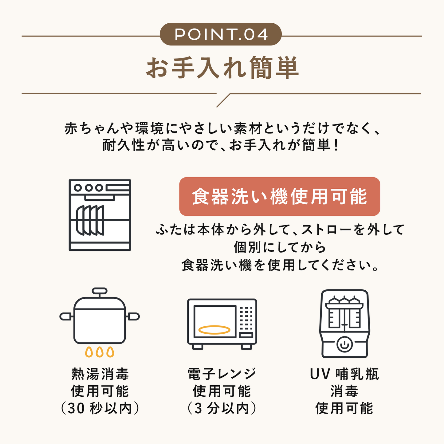 DONO&DONO シリコンマグ専用　ストローアダプターセット